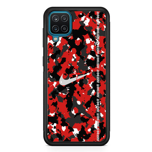 Nike Red Splash Camouflage Samsung Galaxy A12 Case-Xtracase