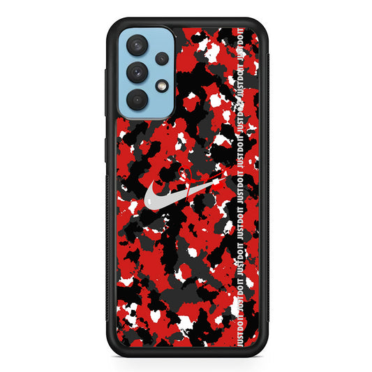 Nike Red Splash Camouflage Samsung Galaxy A32 Case-Xtracase