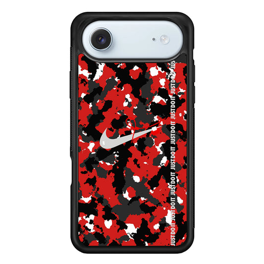 Nike Red Splash Camouflage iPhone 17 Air Case - Xtracase