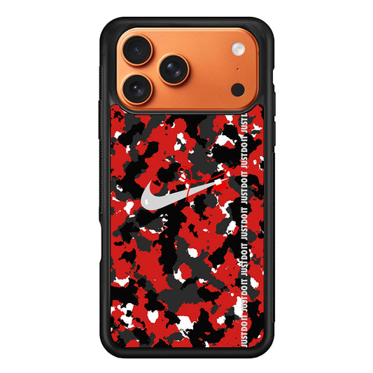 Nike Red Splash Camouflage iPhone 17 Pro Max Case