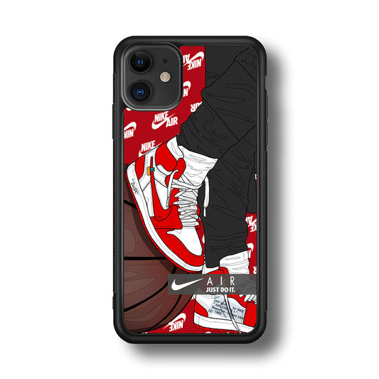 Nike Shiny Red Lava iPhone 11 Case-Xtracase