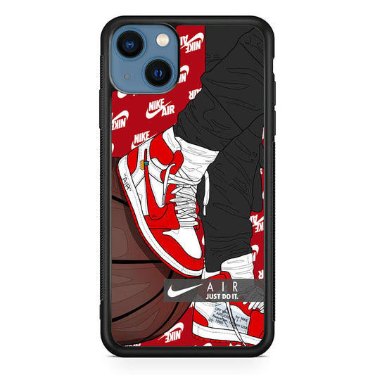 Nike Shiny Red Lava iPhone 15 Case-Xtracase