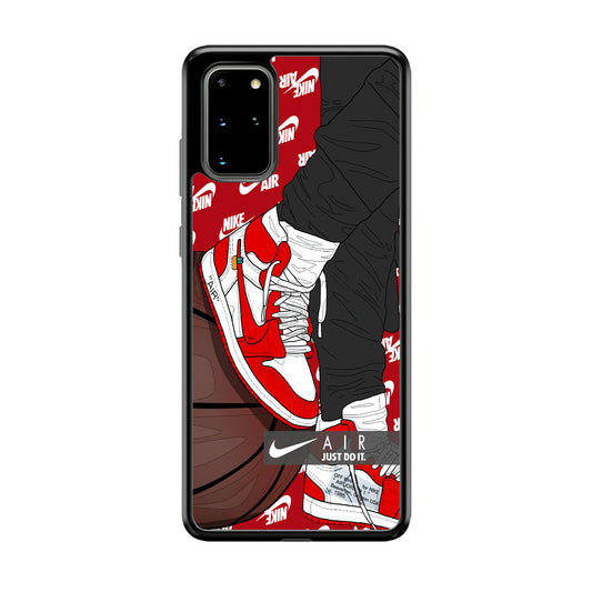 Nike Shiny Red Lava Samsung Galaxy S20 Plus Case-Xtracase