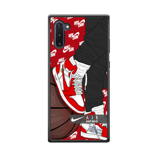 Nike Shiny Red Lava Samsung Galaxy Note 10 Case-Xtracase