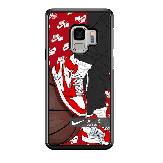 Nike Shiny Red Lava Samsung Galaxy S9 Case-Xtracase