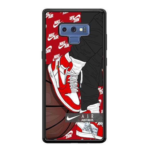 Nike Shiny Red Lava Samsung Galaxy Note 9 Case-Xtracase