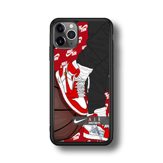 Nike Shiny Red Lava iPhone 11 Pro Max Case-Xtracase