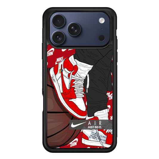 Nike Shiny Red Lava iPhone 17 Pro Case - Xtracase
