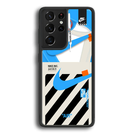 Nike Shoelaces Top Seal Samsung Galaxy S21 Ultra Case-Xtracase