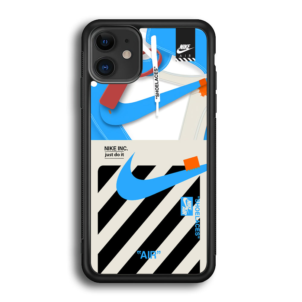 Nike Shoelaces Top Seal iPhone 12 Case-Xtracase