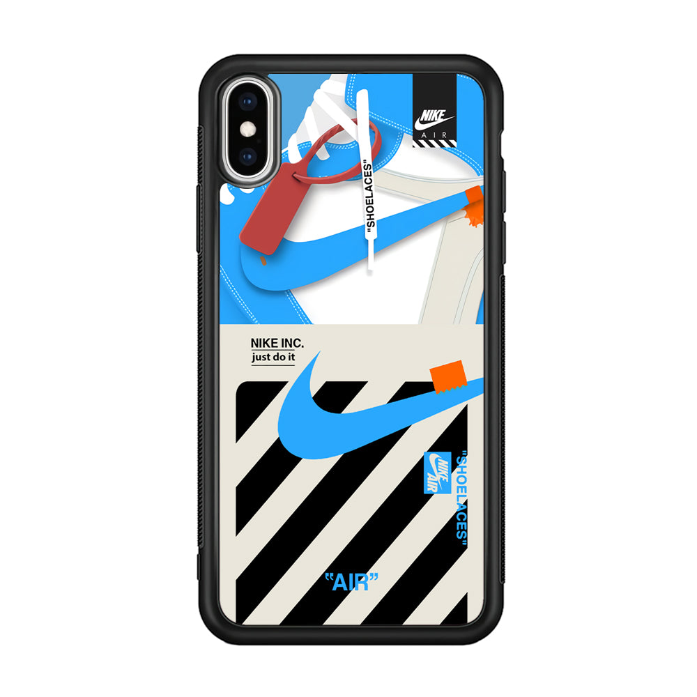 Nike Shoelaces Top Seal iPhone Xs Case-Xtracase