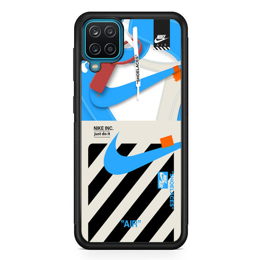 Nike Shoelaces Top Seal Samsung Galaxy A12 Case-Xtracase