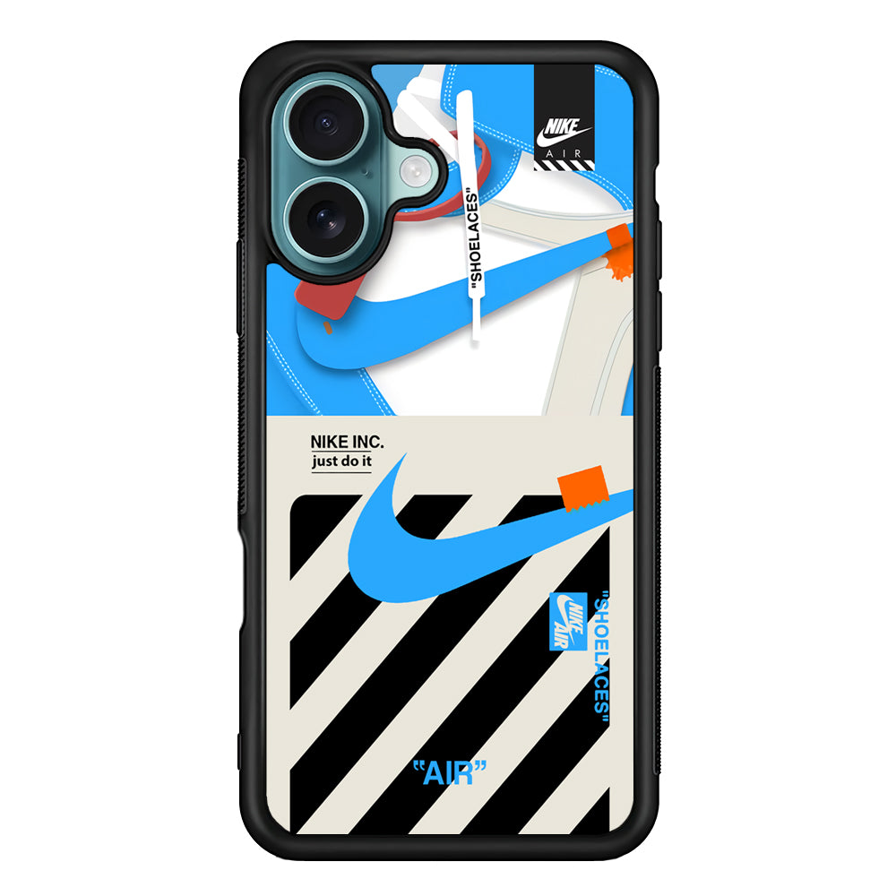 Nike Shoelaces Top Seal iPhone 16 Case - Xtracase