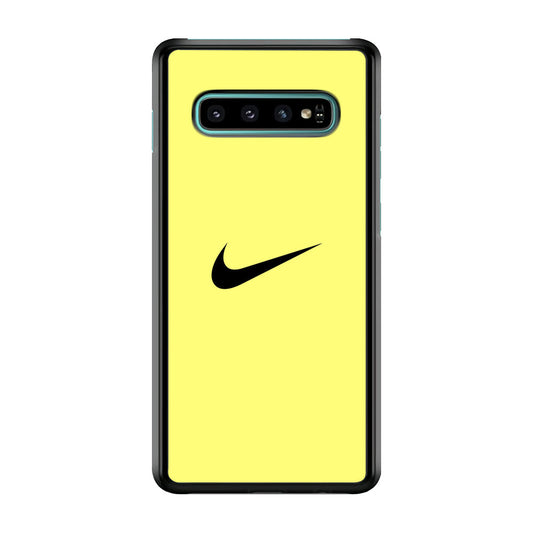 Nike Simple Cream Samsung Galaxy S10 Plus Case-Xtracase