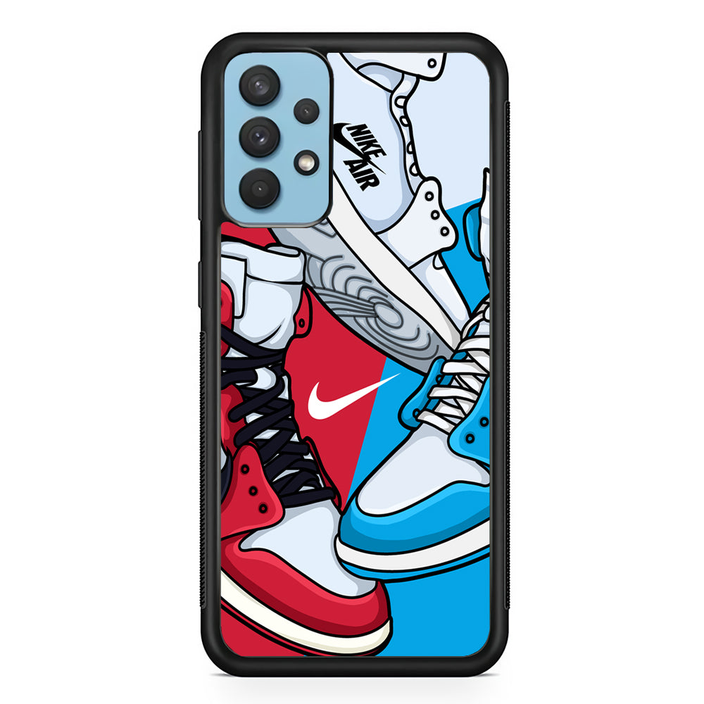 Nike Sneak Shoes Samsung Galaxy A32 Case-Xtracase