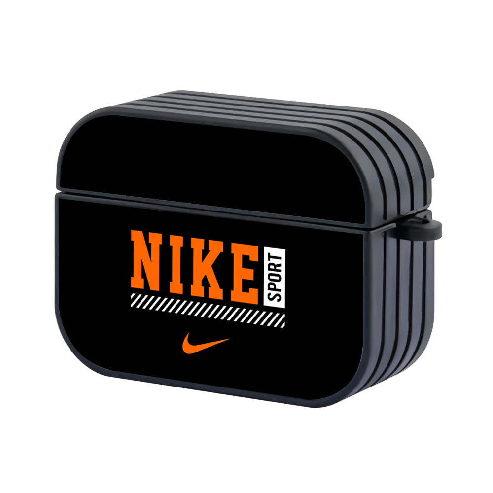 Nike Sport on Black Apple Airpods Pro Case - Xtracase