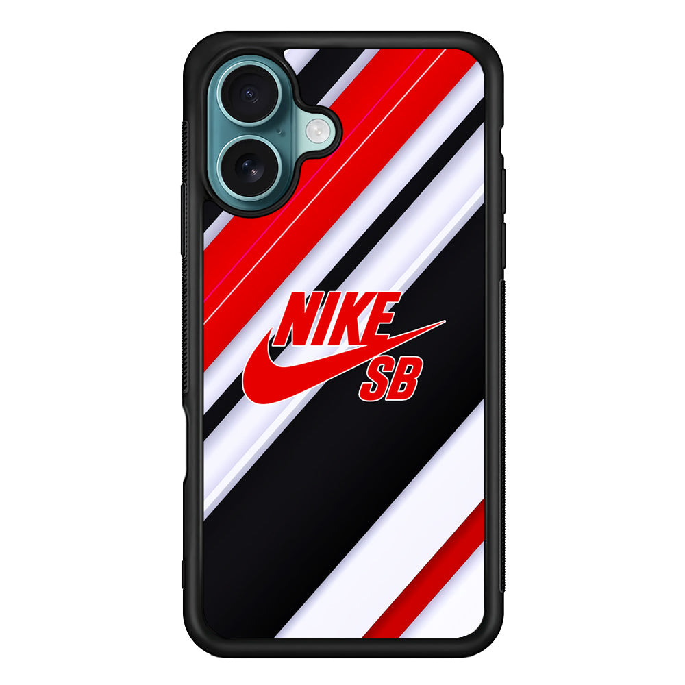 Nike StripeModern Pattern iPhone 16 Plus Case - Xtracase
