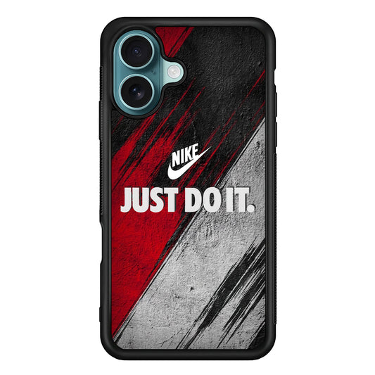 Nike Texture Abstract Red White iPhone 16 Case - Xtracase