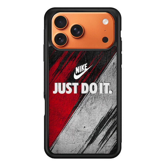 Nike Texture Abstract Red White iPhone 17 Pro Max Case