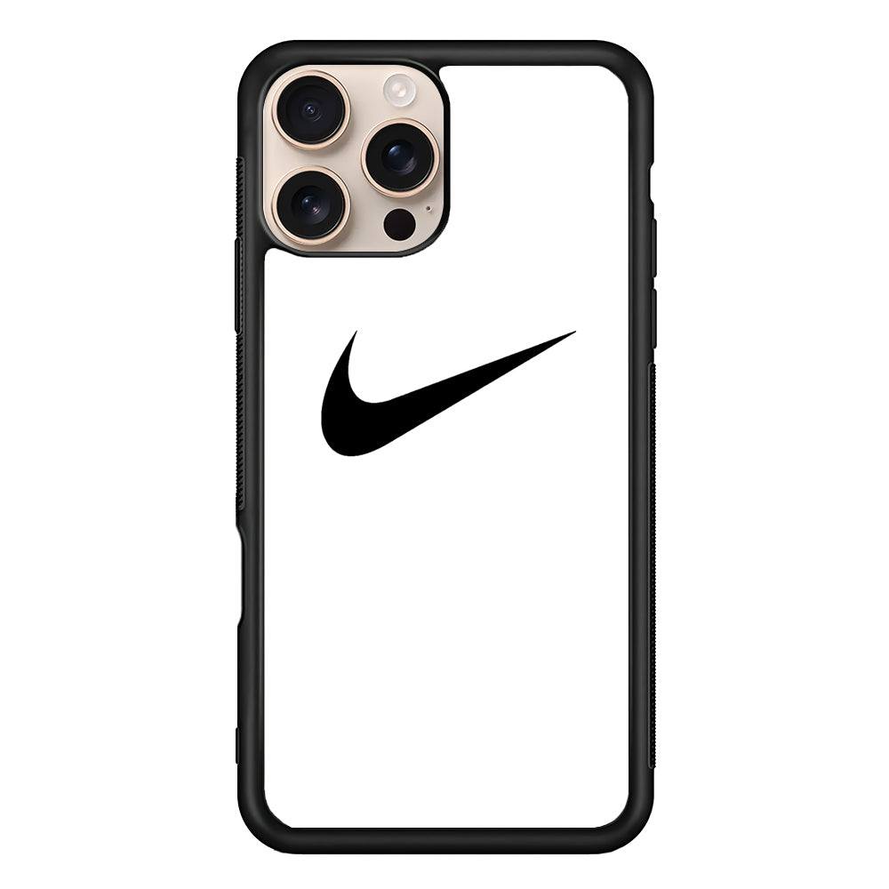 Nike White Milk Black Logo iPhone 16 Pro Max Case - Xtracase