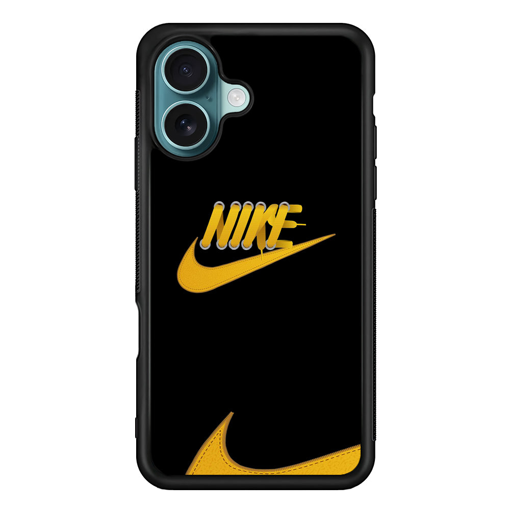 Nike Yellow Shoelace iPhone 16 Plus Case - Xtracase