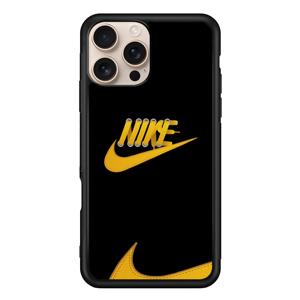 Nike Yellow Shoelace iPhone 16 Pro Max Case - Xtracase