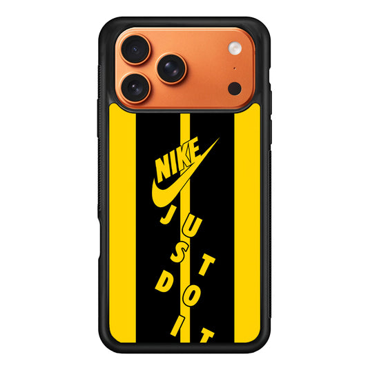 Nike Yellow Stripe Just Do It iPhone 17 Pro Max Case