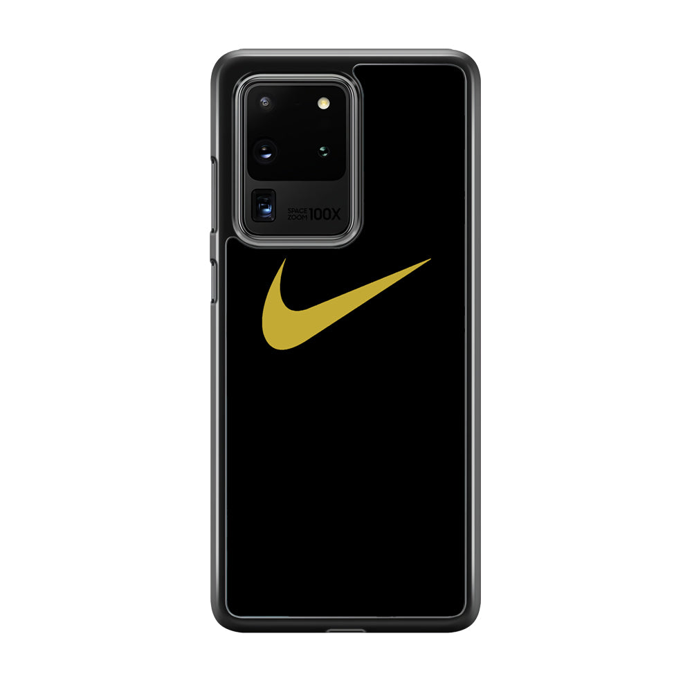 Nike Gold Logo Black Samsung Galaxy S20 Ultra Case-Xtracase