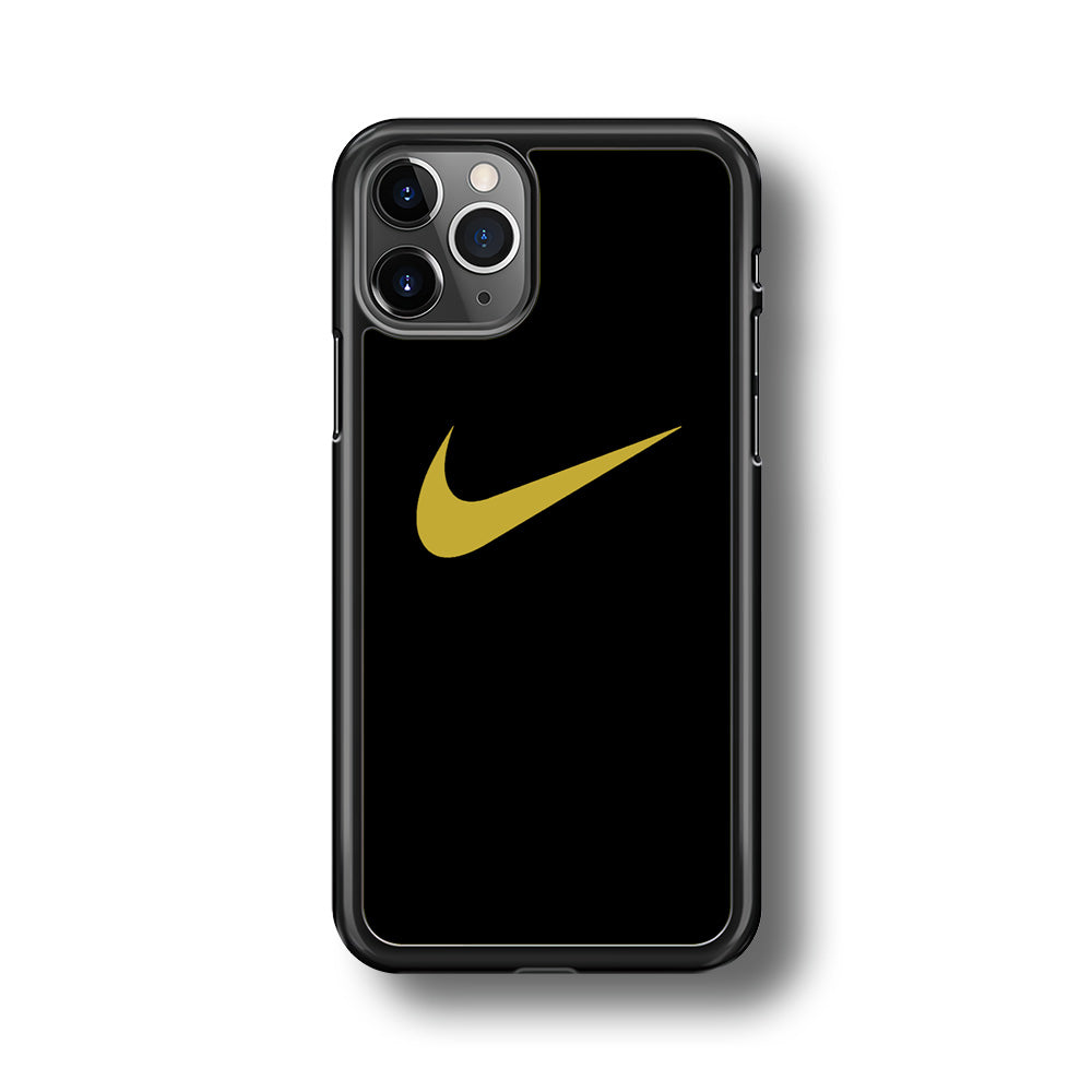 Nike Gold Logo Black iPhone 11 Pro Max Case-Xtracase