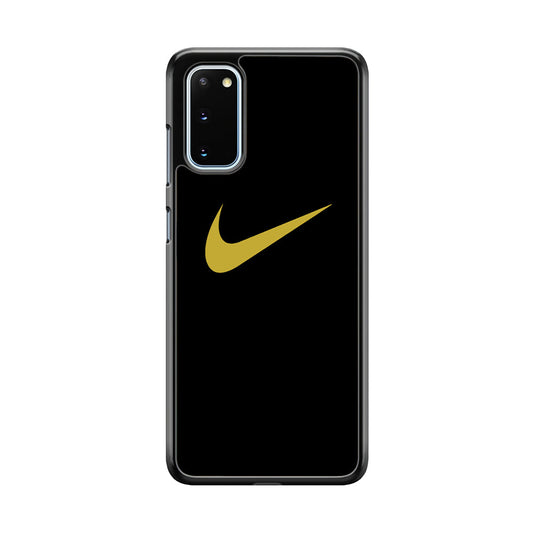 Nike Gold Logo Black Samsung Galaxy S20 Case-Xtracase