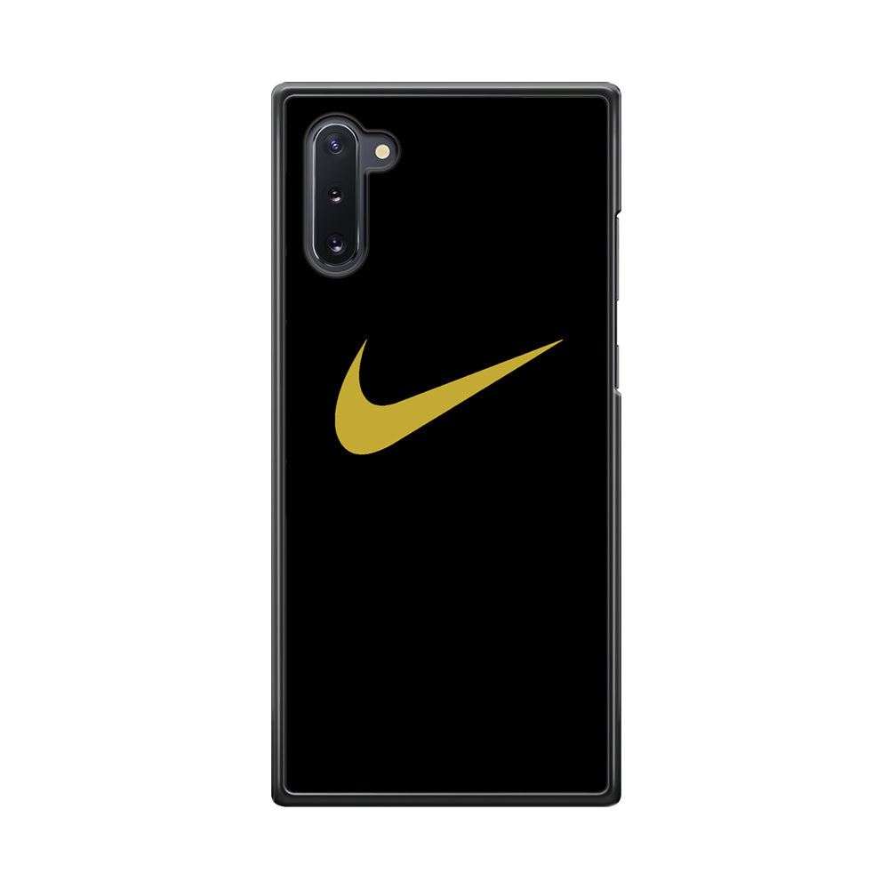 Nike Gold Logo Black Samsung Galaxy Note 10 Case-Xtracase