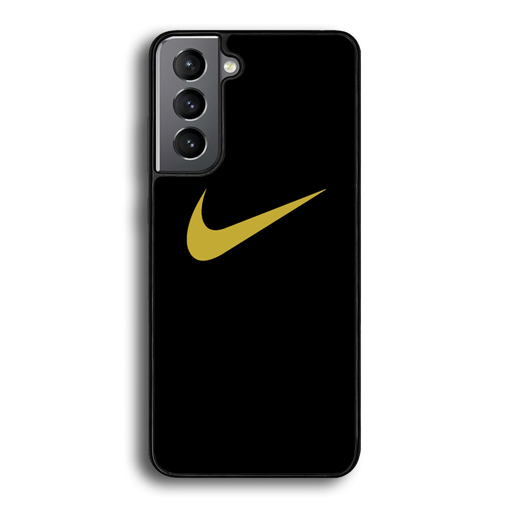 Nike Gold Logo Black Samsung Galaxy S21 Plus Case-Xtracase