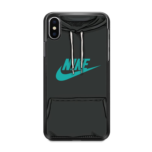 Nike Grey Hoodie iPhone X Case-Xtracase
