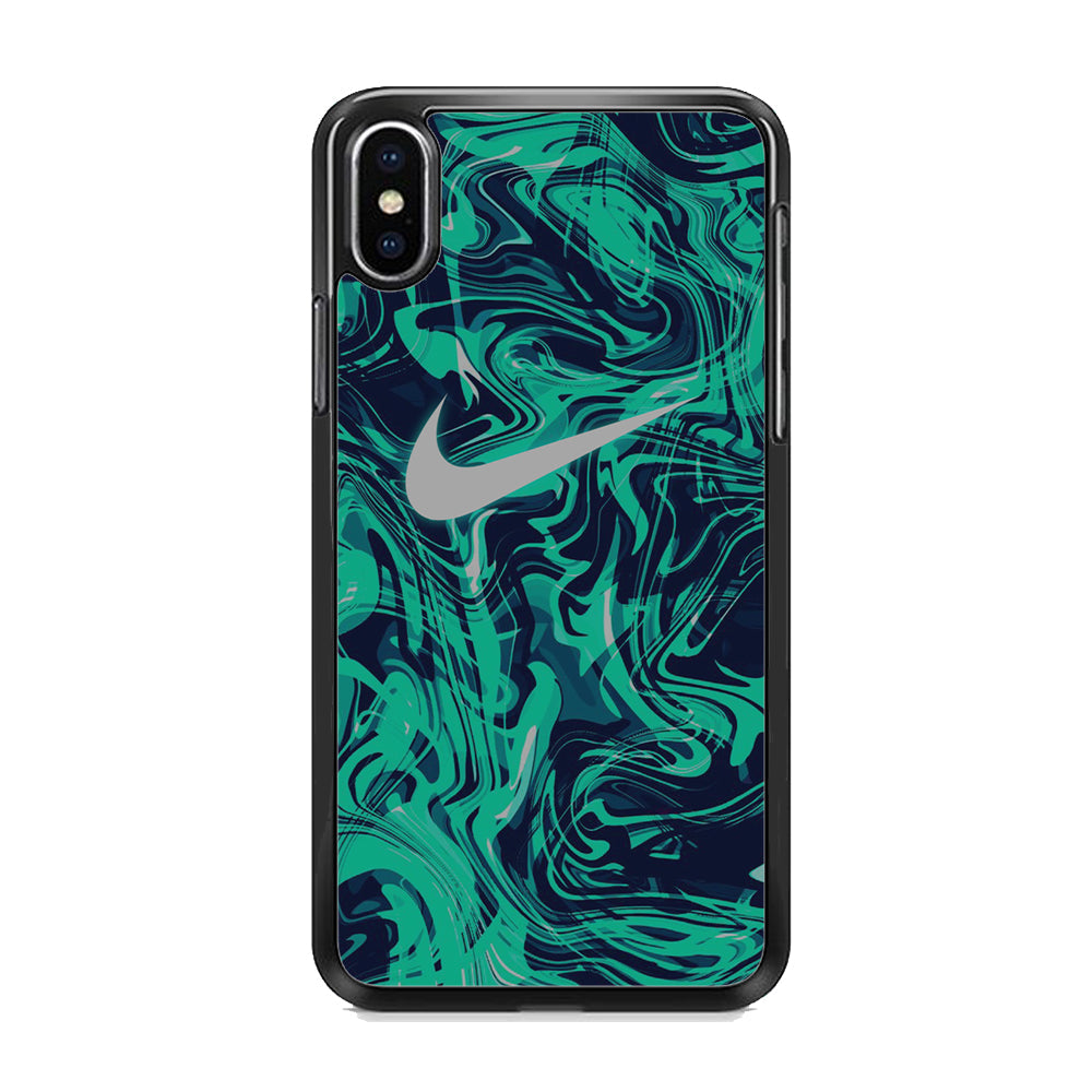 Nike Logo Tosca Marble iPhone XS Case-Xtracase