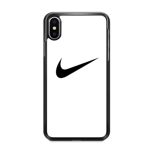 Nike White Milk Black Logo iPhone XS MAX Case-Xtracase