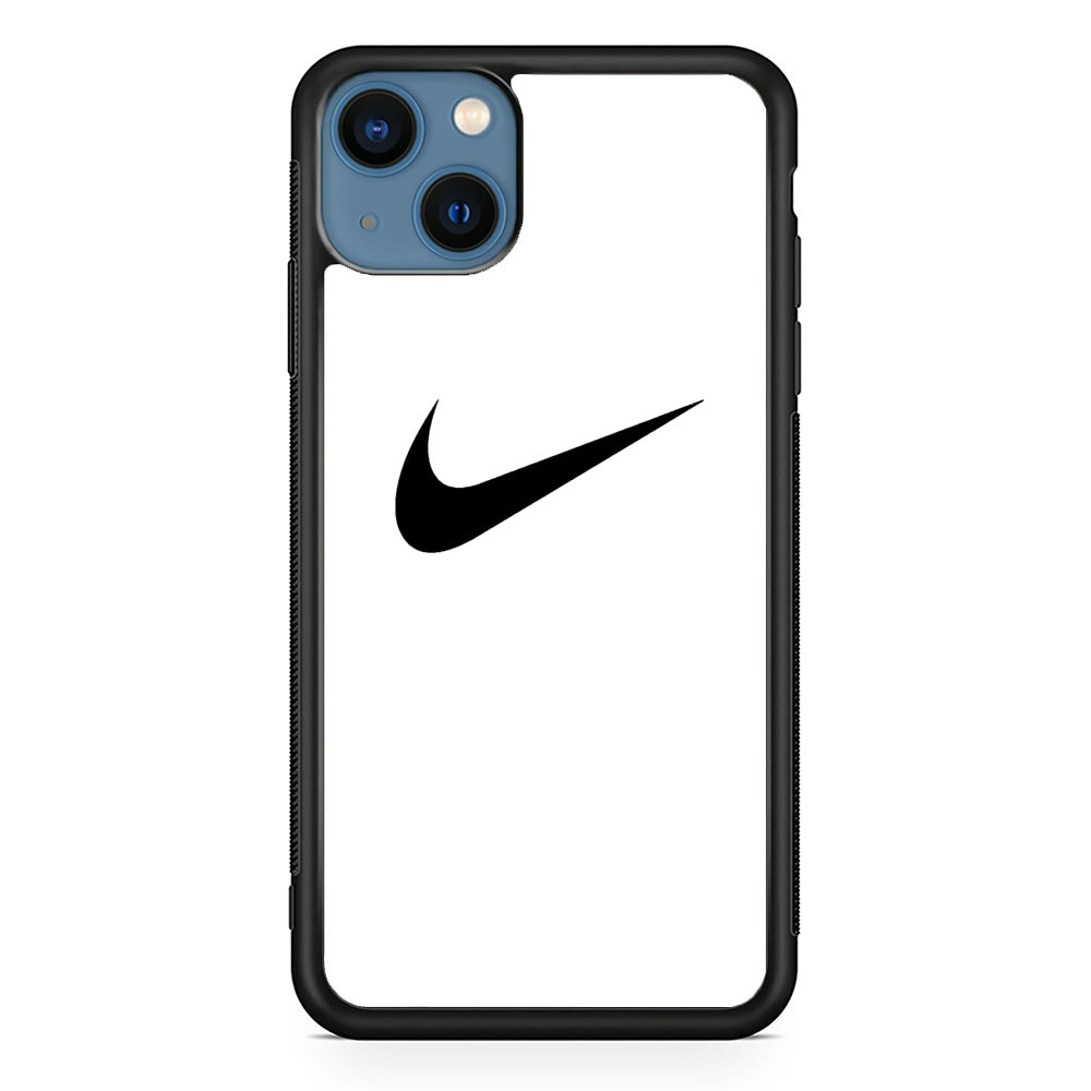 Nike White Milk Black Logo iPhone 15 Plus Case-Xtracase