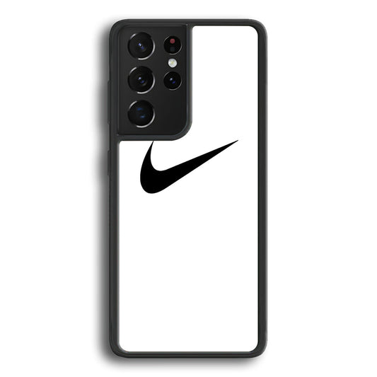 Nike White Milk Black Logo Samsung Galaxy S21 Ultra Case-Xtracase