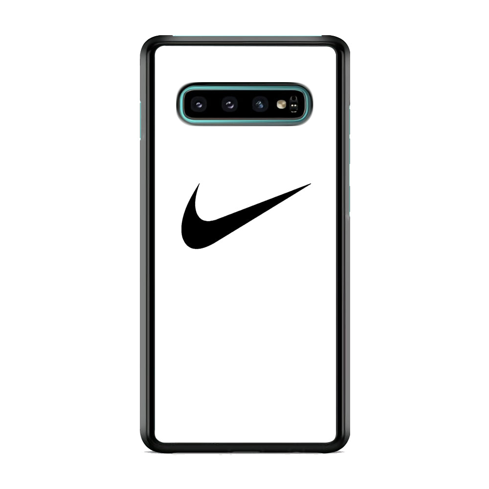 Nike White Milk Black Logo Samsung Galaxy S10 Case-Xtracase