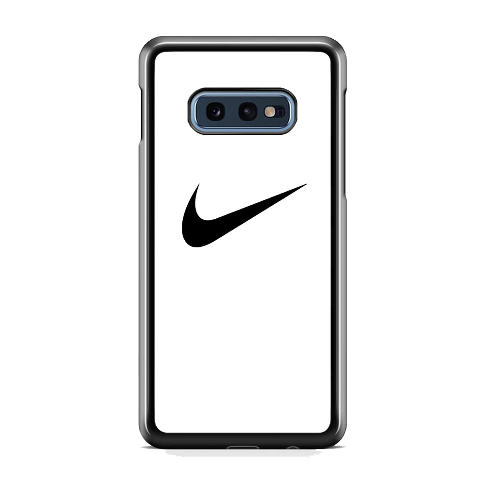 Nike White Milk Black Logo Samsung Galaxy S10E Case-Xtracase