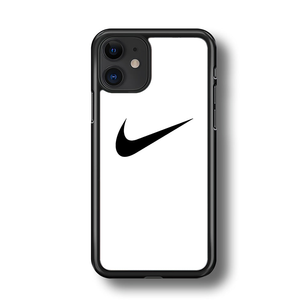 Nike White Milk Black Logo iPhone 11 Case-Xtracase