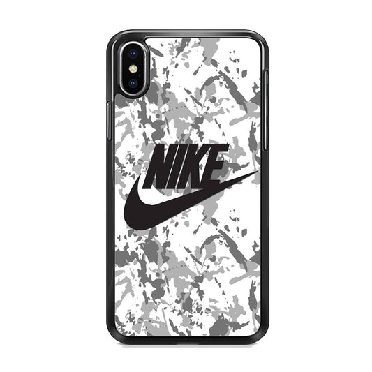 Nike Winter Camo Logo iPhone X Case-Xtracase
