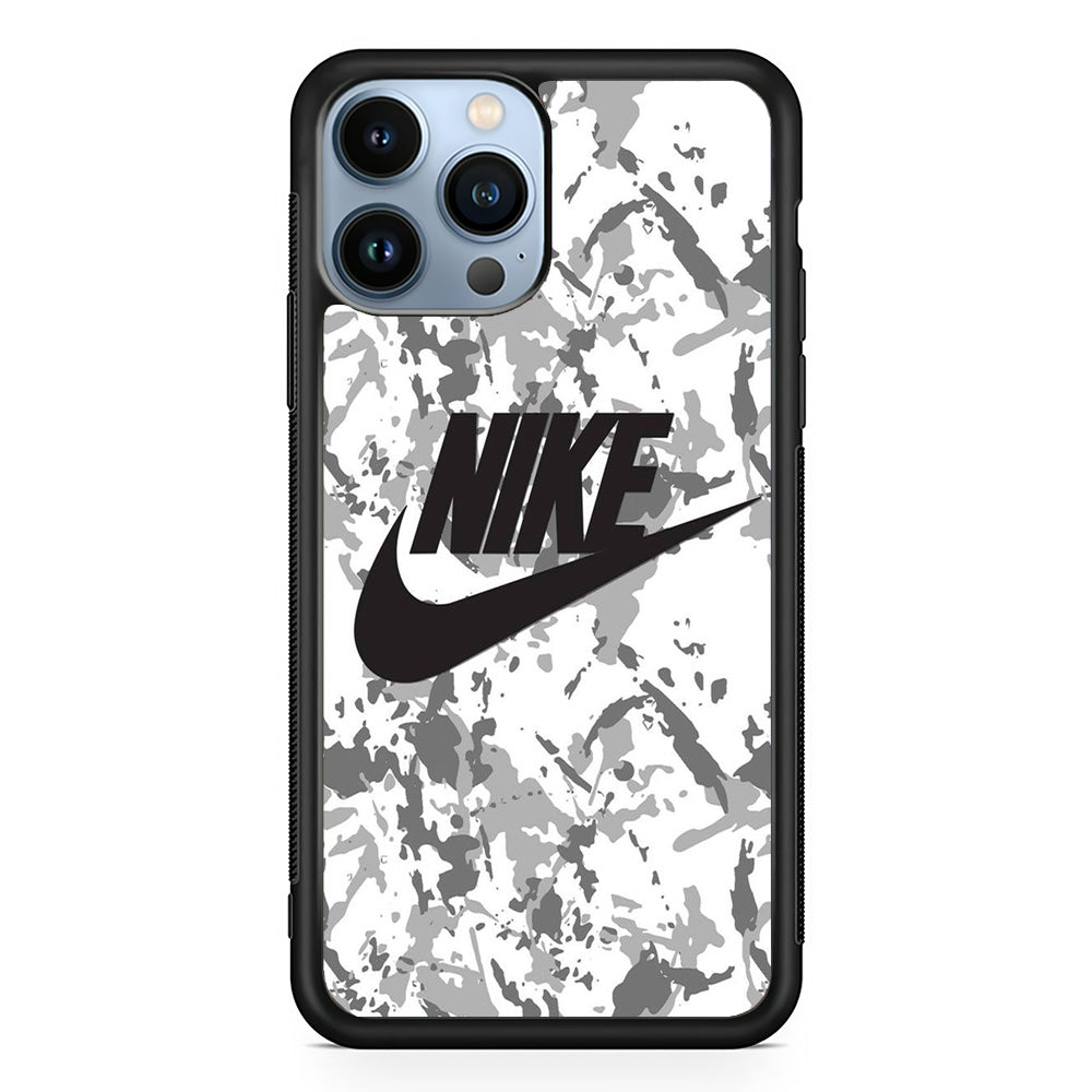 Nike Winter Camo Logo iPhone 15 Pro Max Case-Xtracase