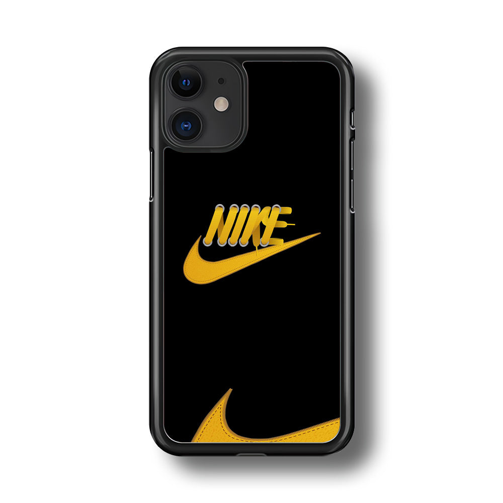Nike Yellow Shoelace iPhone 11 Case-Xtracase