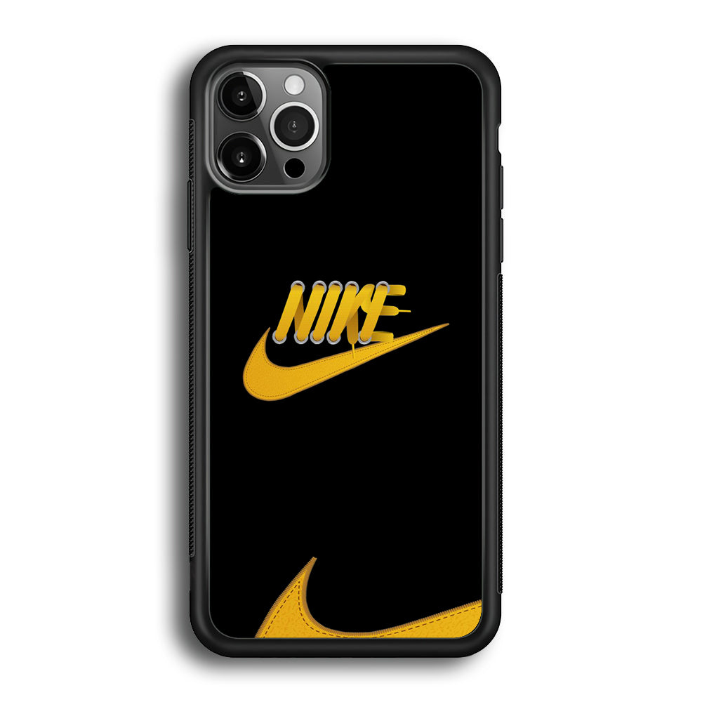 Nike Yellow Shoelace iPhone 12 Pro Case-Xtracase