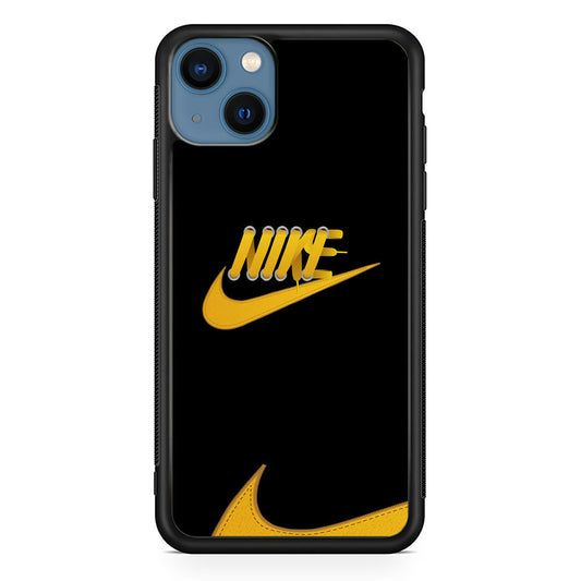 Nike Yellow Shoelace iPhone 15 Plus Case-Xtracase