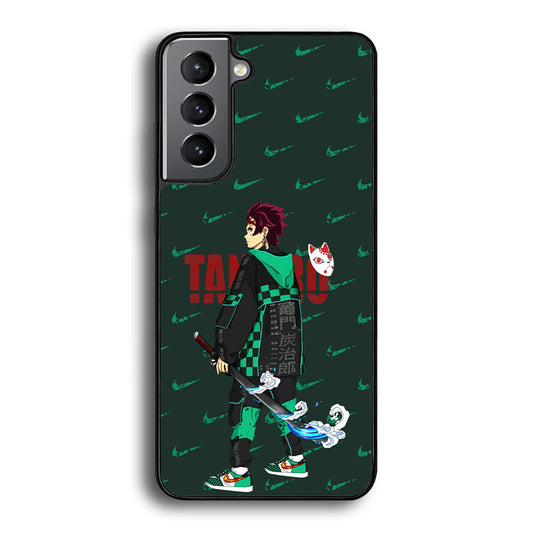 Nike on Tanjiro Suit Samsung Galaxy S21 Plus Case-Xtracase