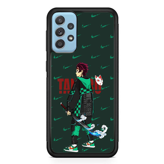 Nike on Tanjiro Suit Samsung Galaxy A72 Case-Xtracase