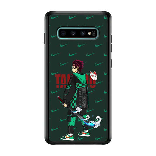 Nike on Tanjiro Suit Samsung Galaxy S10 Plus Case-Xtracase