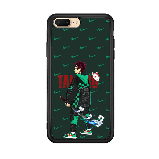 Nike on Tanjiro Suit iPhone 8 Plus Case-Xtracase