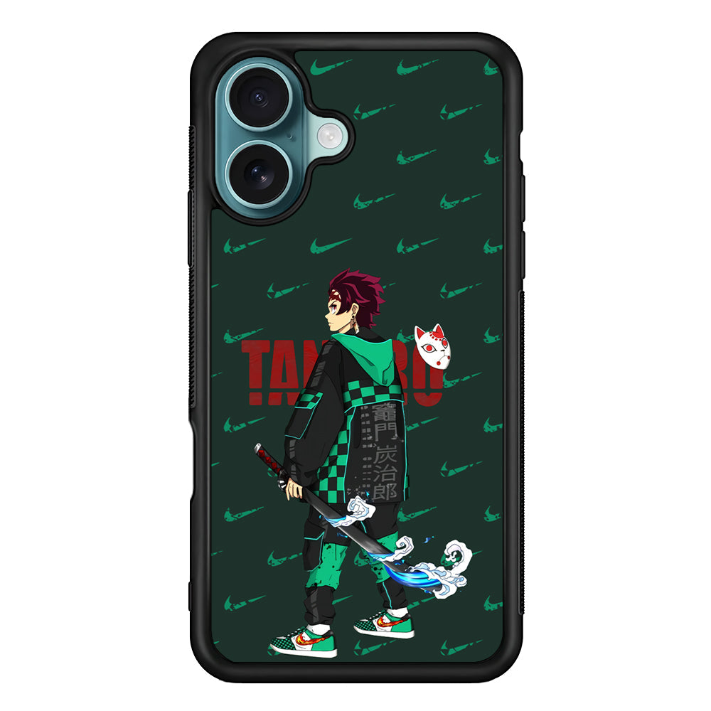 Nike on Tanjiro Suit iPhone 16 Plus Case - Xtracase